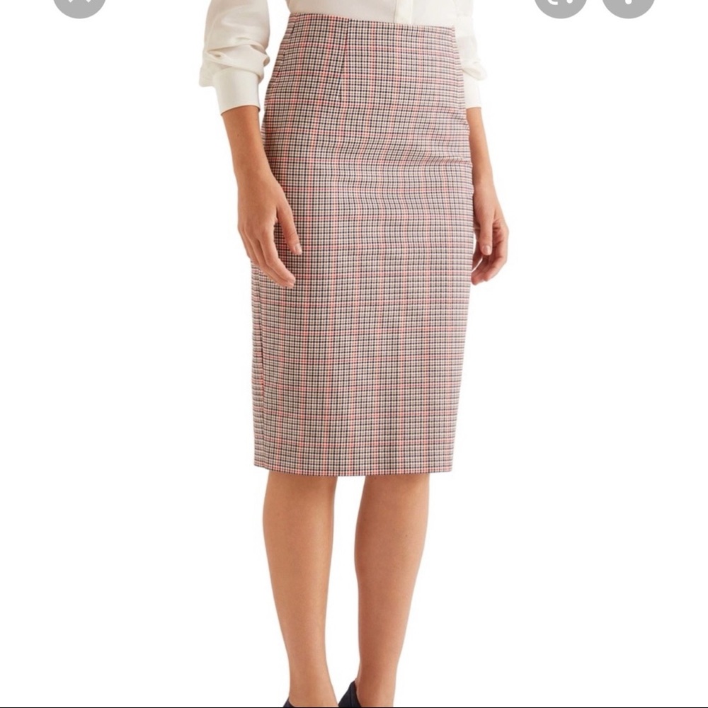 Boden Kensington pencil skirt in plaid, 12L NWT